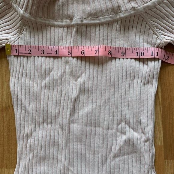 BCBGMaxAzria Risa Pullover Off Shoulder Ribbed Knit Sweater - Picture 3 of 8